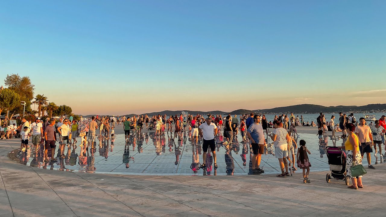 Zadar Croatia | beautiful pre sunset city walking tour next to the sea