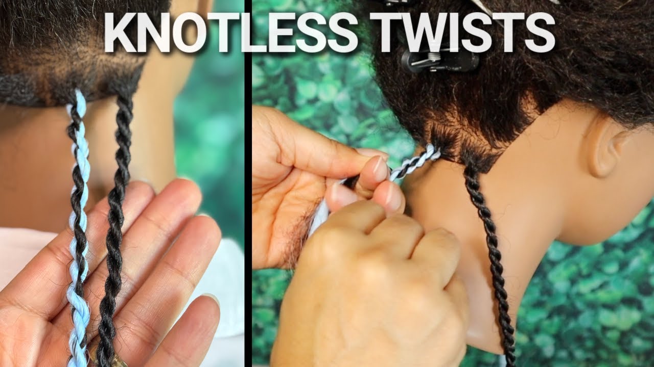 How to do Knotless Twists: For Visual Learners 👀