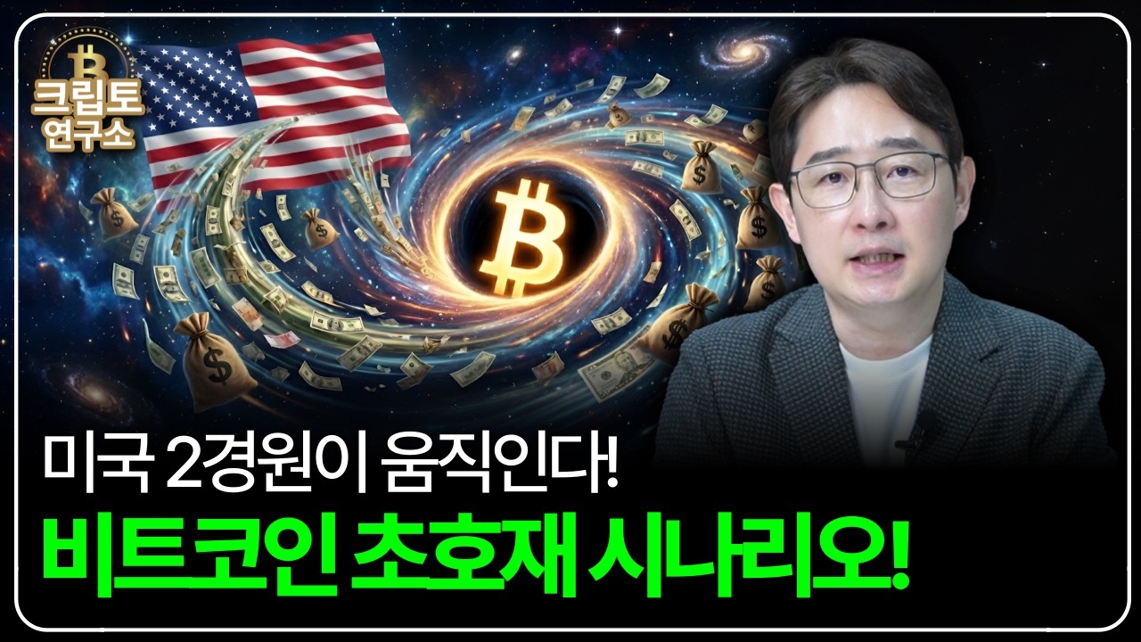 미국 2경원이 움직인다! 비트코인 초호재 시나리오!ㅣ박작가의 크립토 연구소