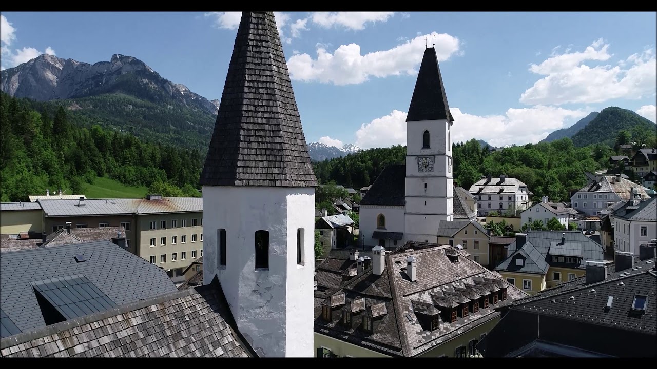 Luftaufnahmen von Bad Aussee und Grundlsee