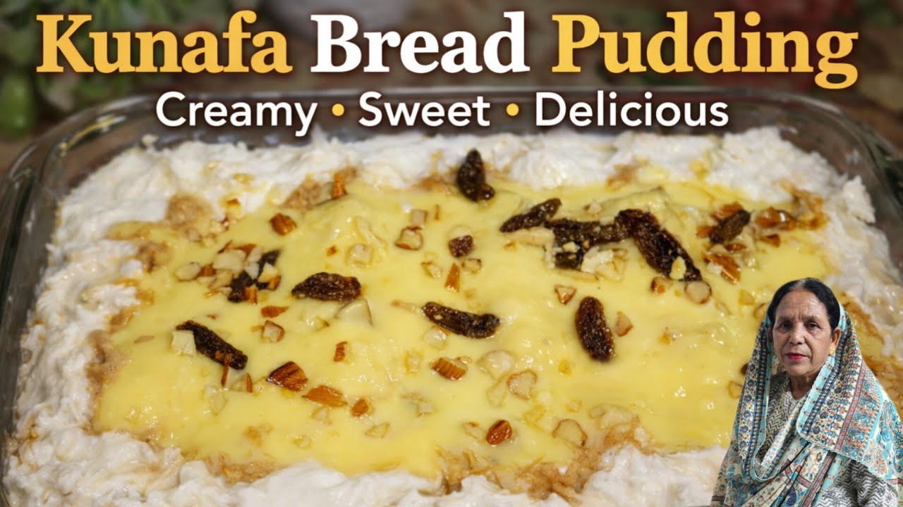 Kunafa Pudding Recipe| Kunafa Bread Pudding|Bread Pudding Recipe| @Zareenaschannel #youtube #food 