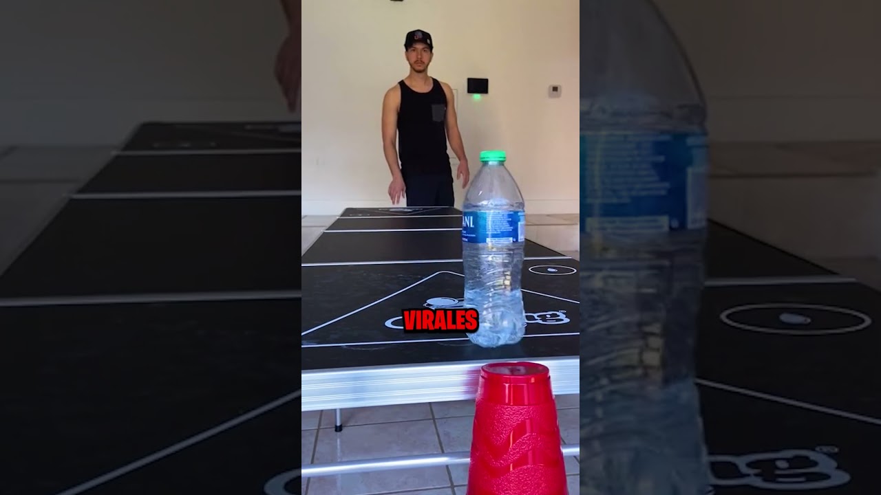 C&oacute;mo hacer que la botella siempre caiga de pie 😨