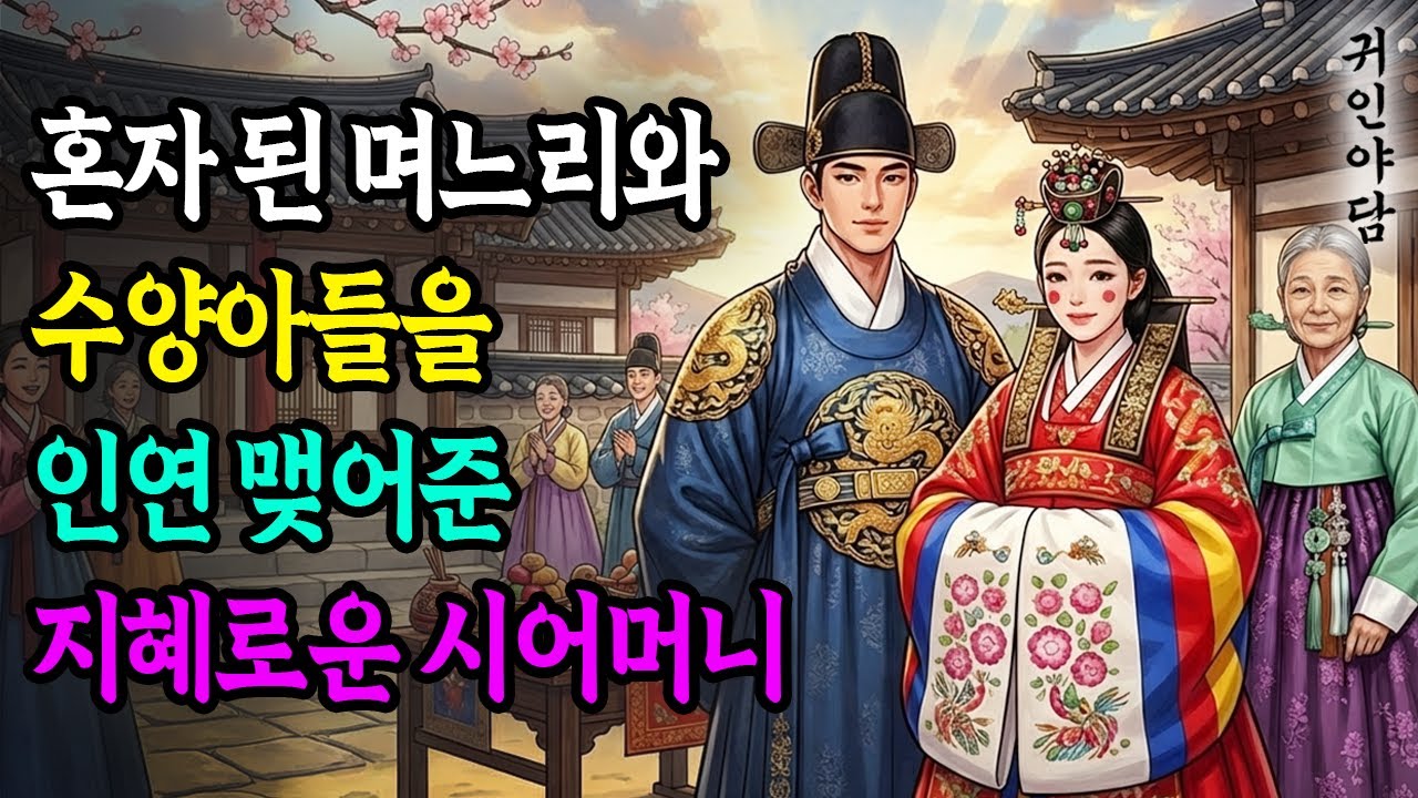 혼자 된 며느리와 수양아들을 인연 맺어준 지혜로운 시어머니 l 옛날이야기 수면동화 야사 반전이야기