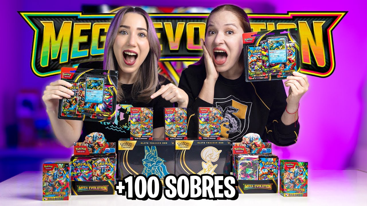 ¡ABRIMOS +100 SOBRES de MEGA EVOLUTION de Pokémon TCG! 💥 | Alex y Tely