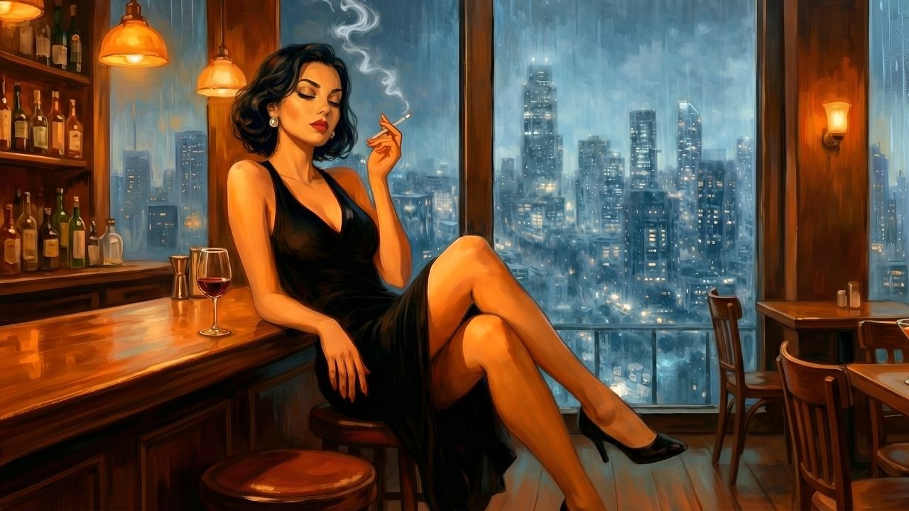 Rainy City Night Lounge  |  Jazz Bar Mood  |  1930s Vintage Jazz