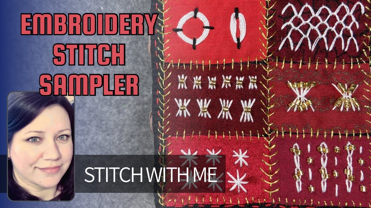 Stitch Sampler - How To Make Stitched Art Using Fabric Scraps #stitching #embroidery #slowstitching