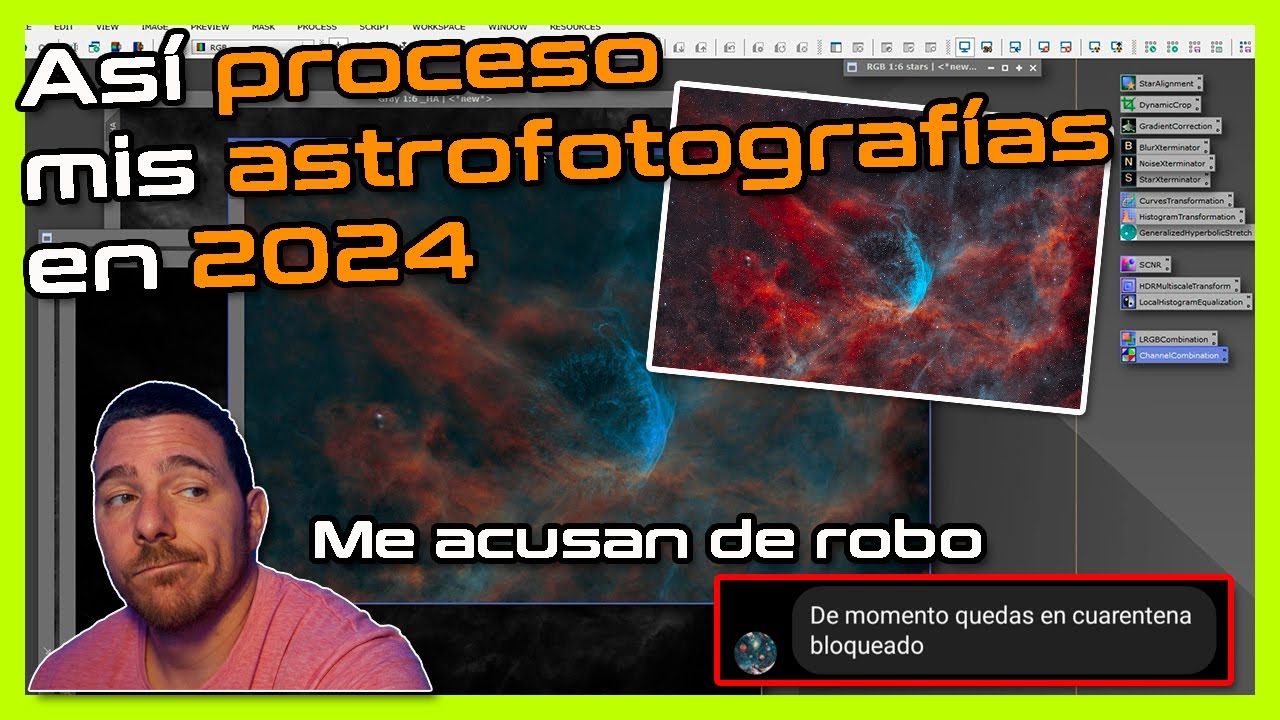 👉Procesado astrofotografía OSC con filtros Dualband 🔭