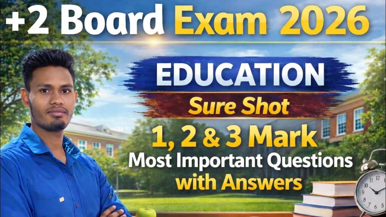 Top 3 Education y Long Questions CHSE 2026 🔥/ education selection question 2026 chseCHSE 2026