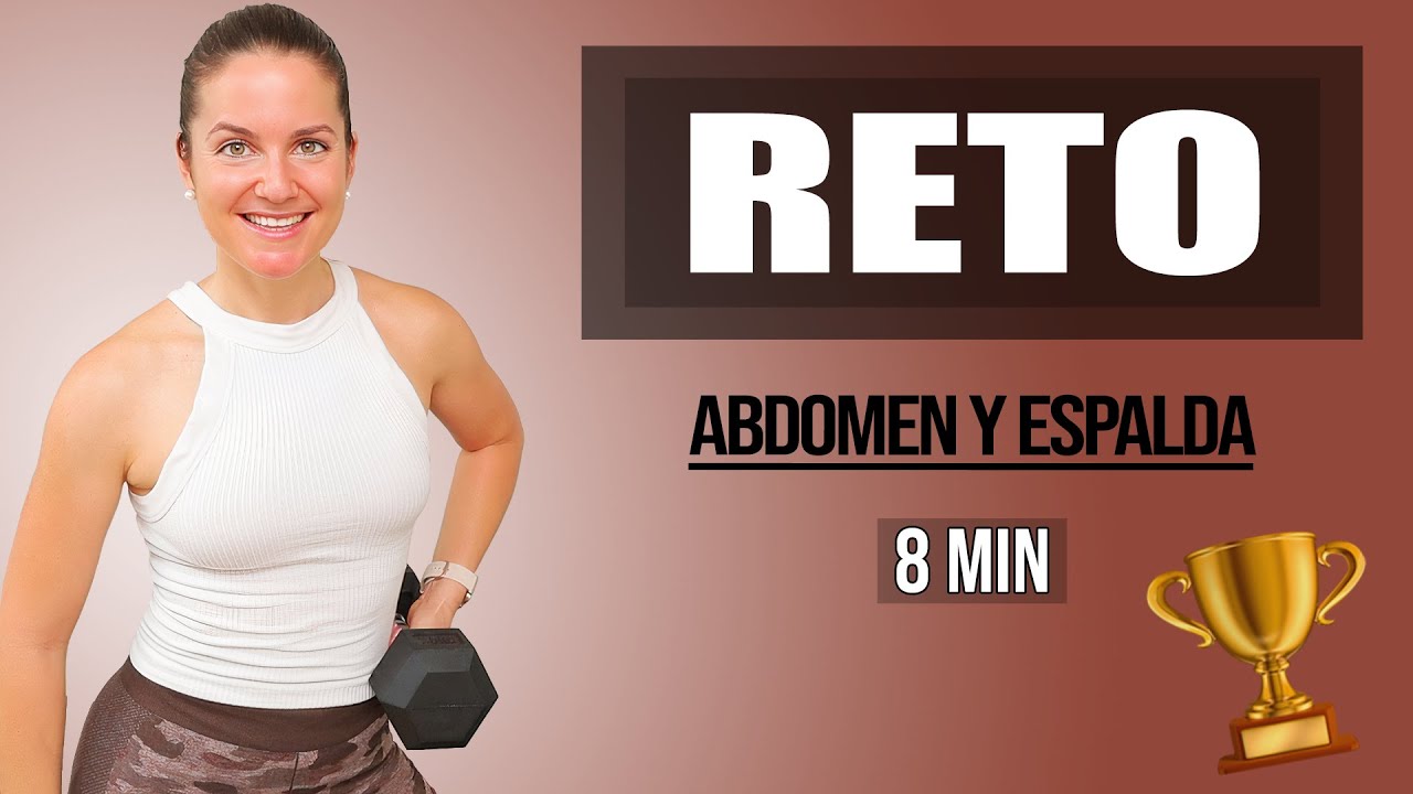 Rutina Express de Abdominales y Espalda en 8 Minutos 👙⏱️8️⃣