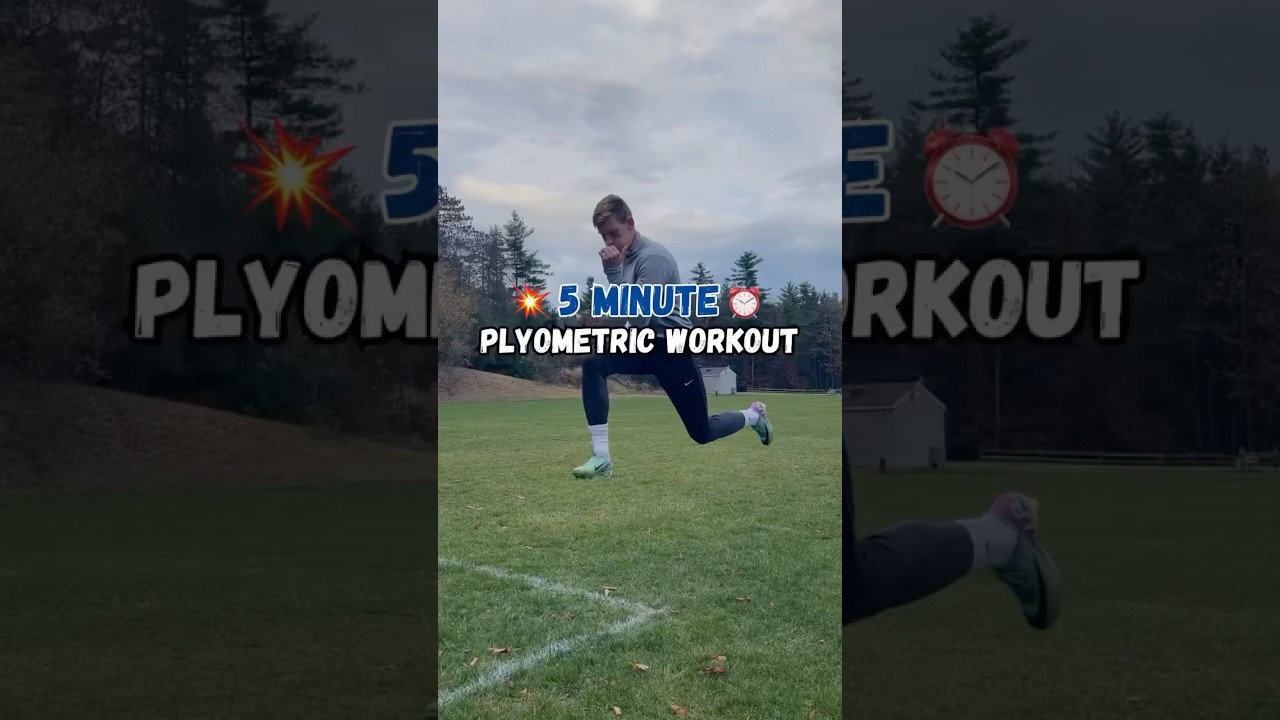 5 Minute Plyometric Workout #footballshorts #soccerworkout #plyometrics #explosivetraining #soccer