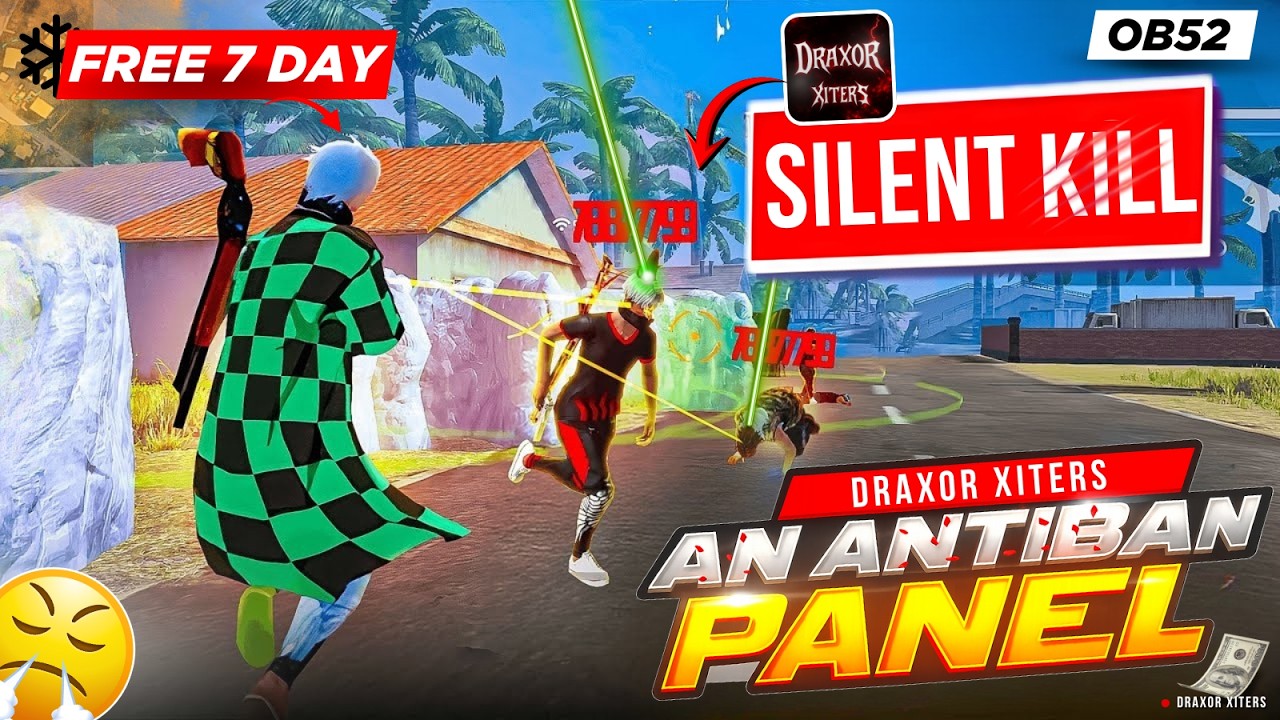FREE FIRE PC PANEL OB52 🎯COVER SILENT AIM PANEL | FREE FOR 3 DAYS | PANEL FOR ALL SERVER SAFE