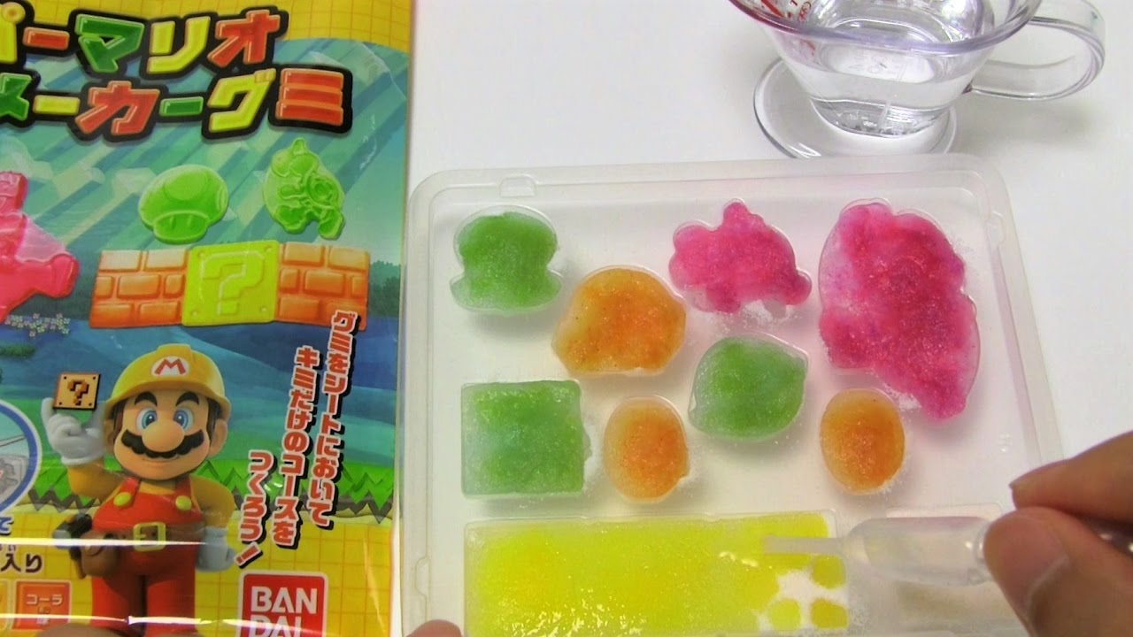 DIY Japanese Candy #151 Super Mario Maker Gummy Making Kit