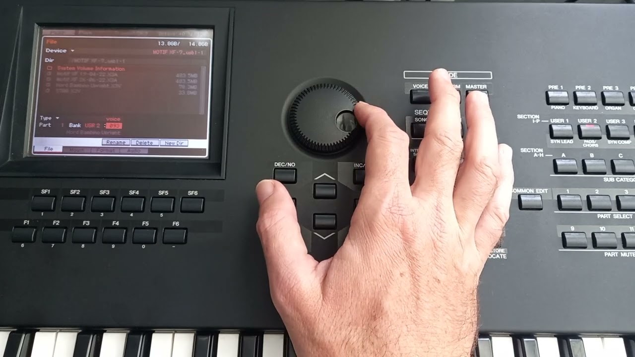 Yamaha Motif XF ou XS – MEMÓRIA FLASH