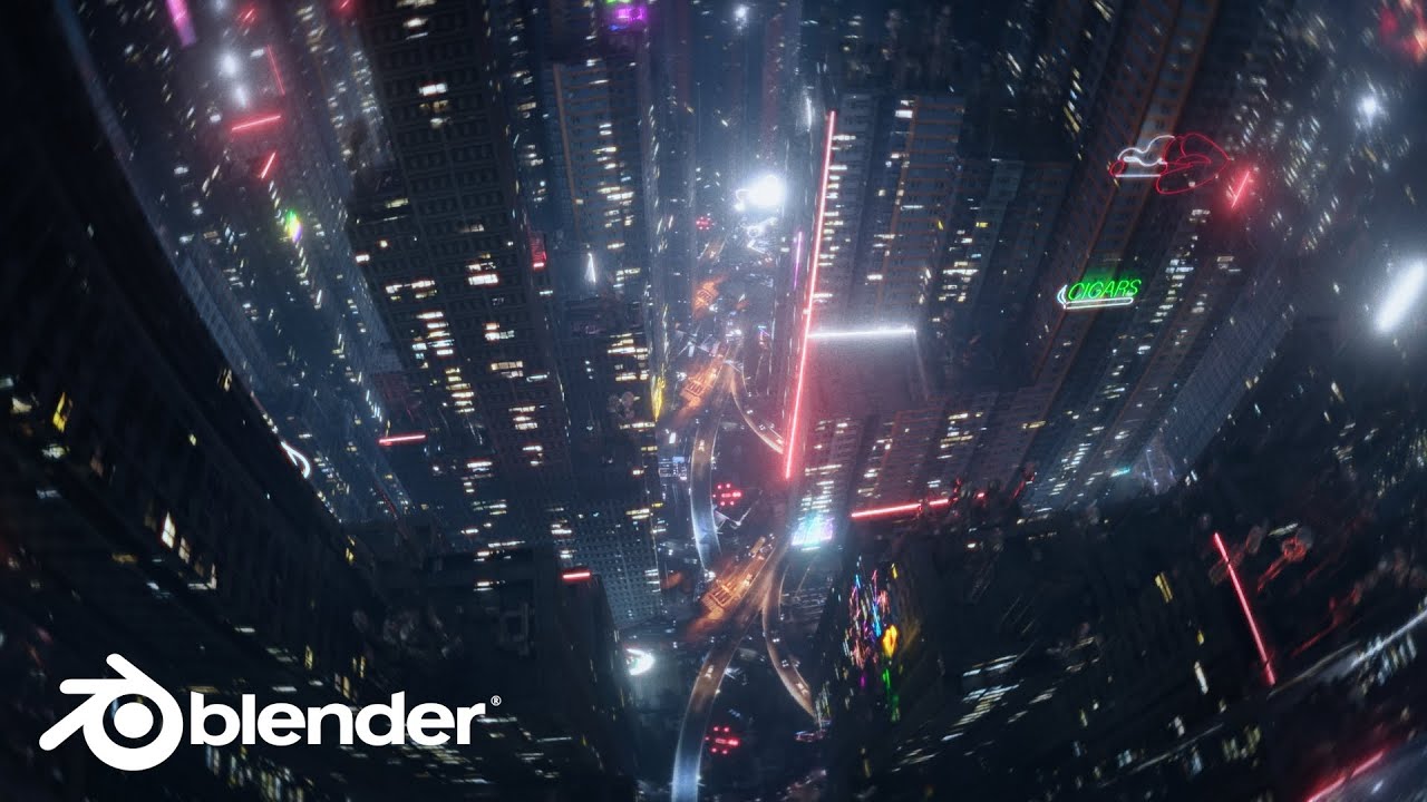 Создание реалистичного города в стиле процедурного киберпанка в Blender | Как я создал CyberScape...