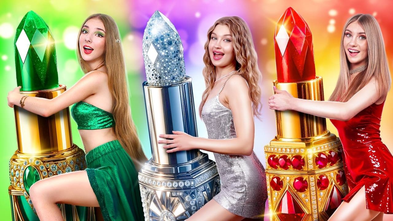 Les Filles Émeraude, Rubis et Diamant ! Riche vs Pauvre vs Giga Riche à l'école