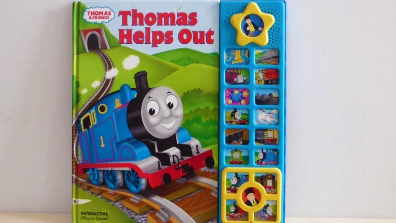 Thomas train Helps Out Interactive Play-A-Sound story book Thomas and friends sound book review