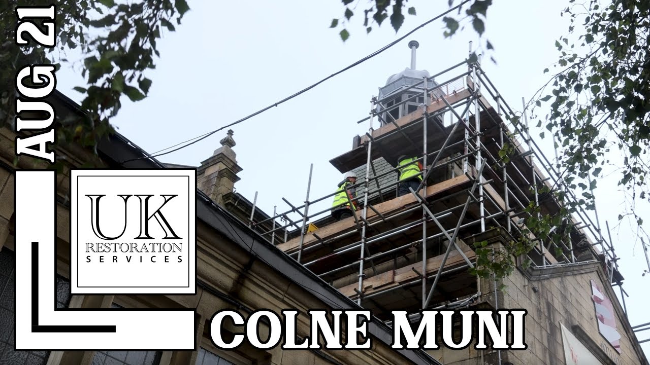 Colne Muni 1. Restoration: Raking Out Cement Pointing from a Historic Municipal Hall