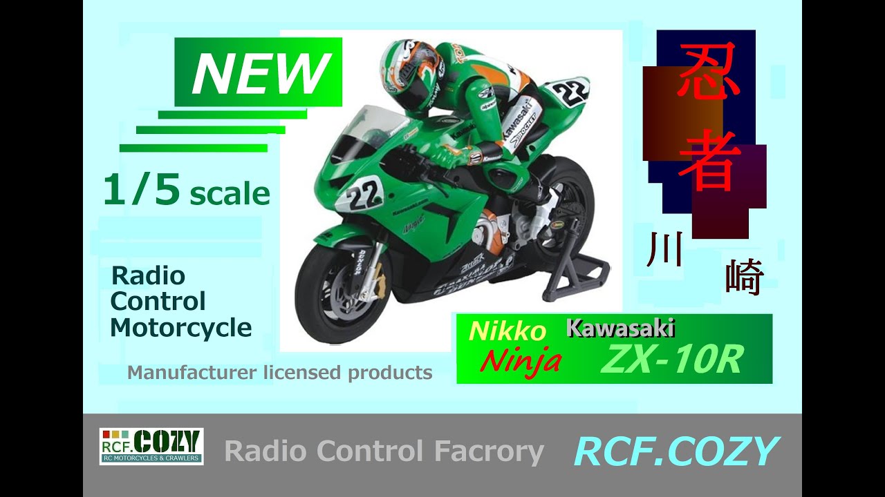 Nikko Kawasaki Ninja ZX10R New 忍者 新品 TEST 日本未発売品 ライセンスモデル で凄く良く出来た カッコイイ 1/5scale ハングオン モデルです。
