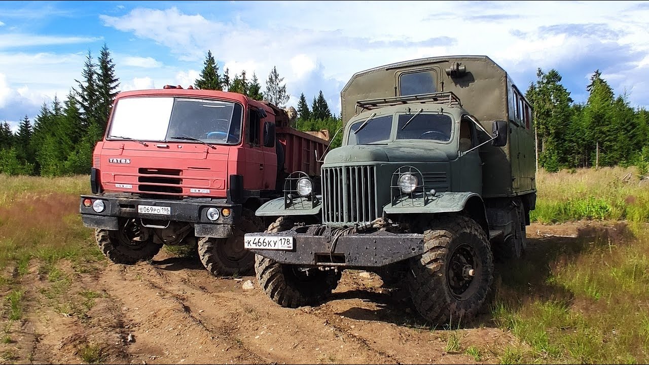 ЗИЛ-157 против TATRA-815 6Х6 на бездорожье! Сравнение двух легенд!