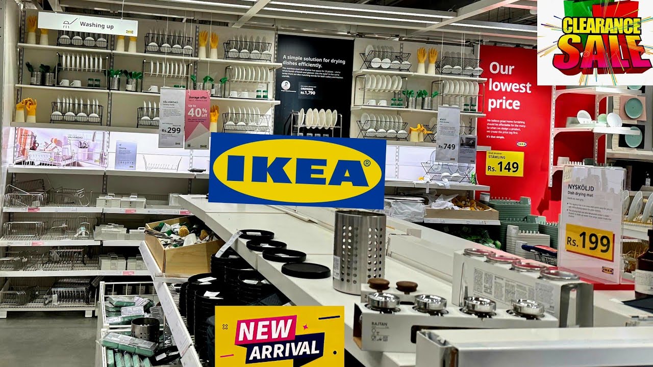 IKEA clearance sale  upto 75% off, Online available amazing kitchen & household organisers furniture