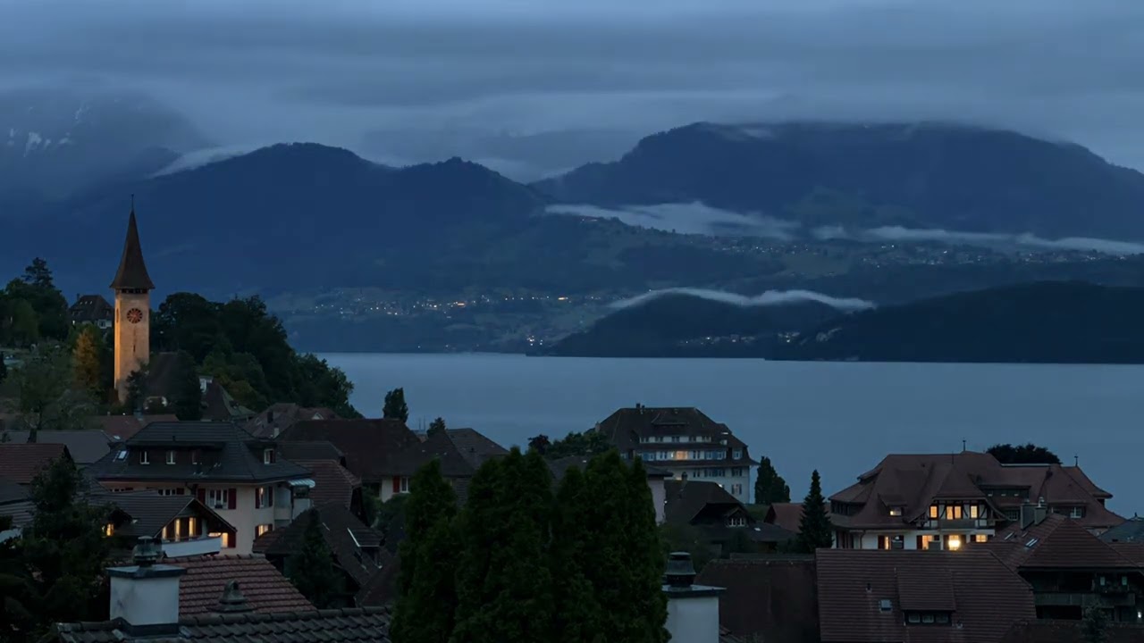 Most Beautiful Places -Time lapse -Hilterfingen, Switzerland -Thunersee Lake Thun - Berner Oberland
