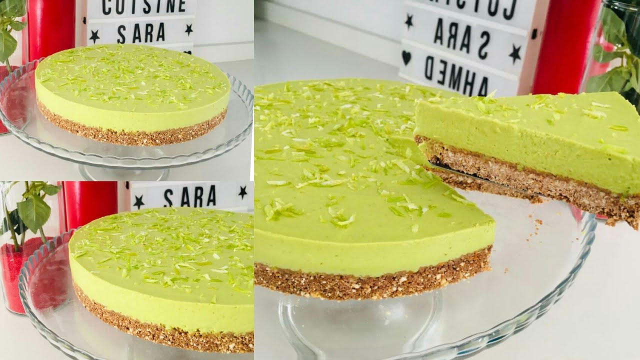 تارت بموس الأفوكا بدون فرن سهلة وسريعة تعجب صغار وكبار😋😋😋avocado mousse
