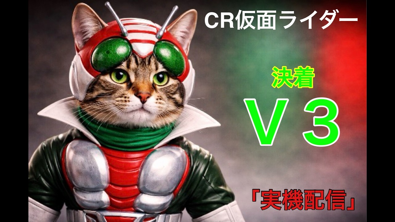 パチンコ実機配信：ＣＲぱちんこ 仮面ライダーＶ３  #パチンコ実機 #パチンコ