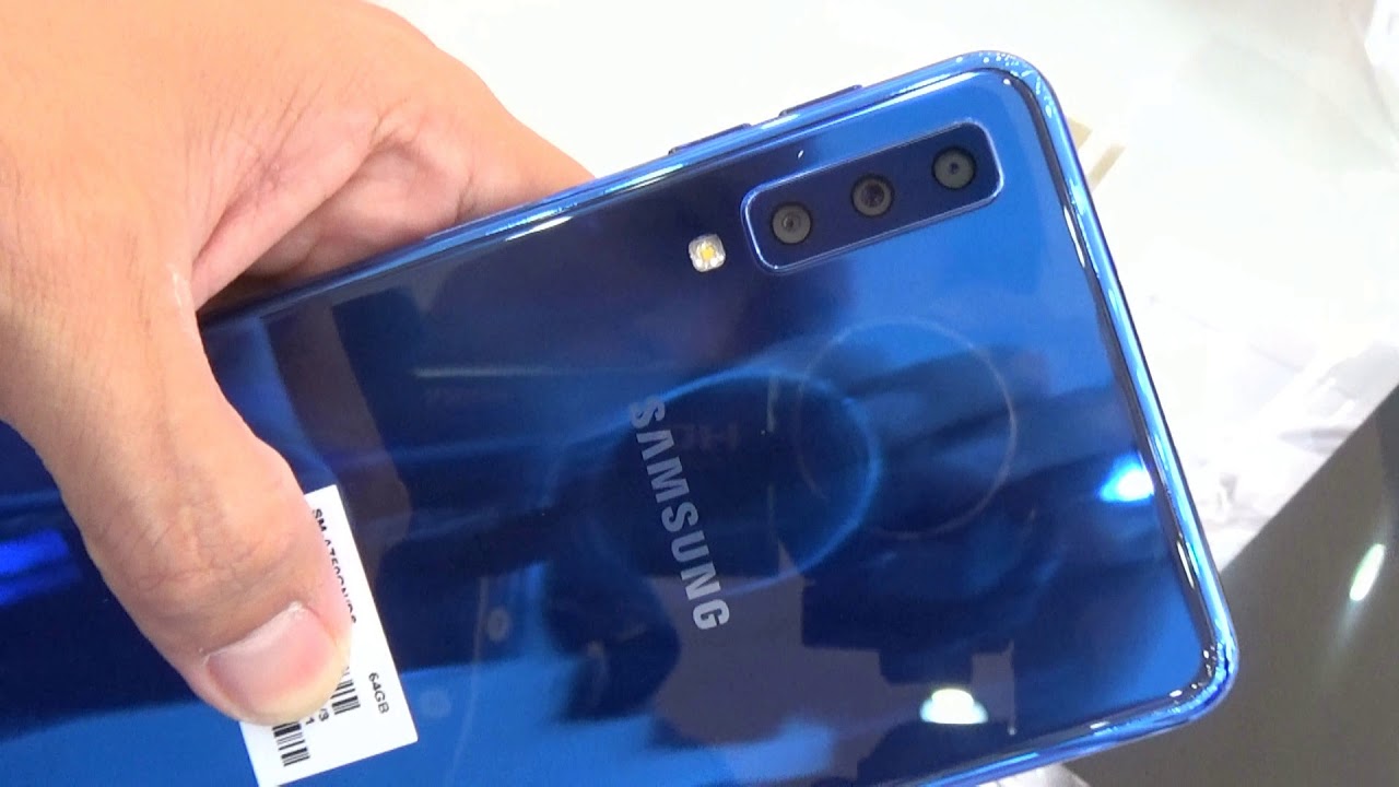 Unboxing Samsung Galaxy A7 2018 Blue color