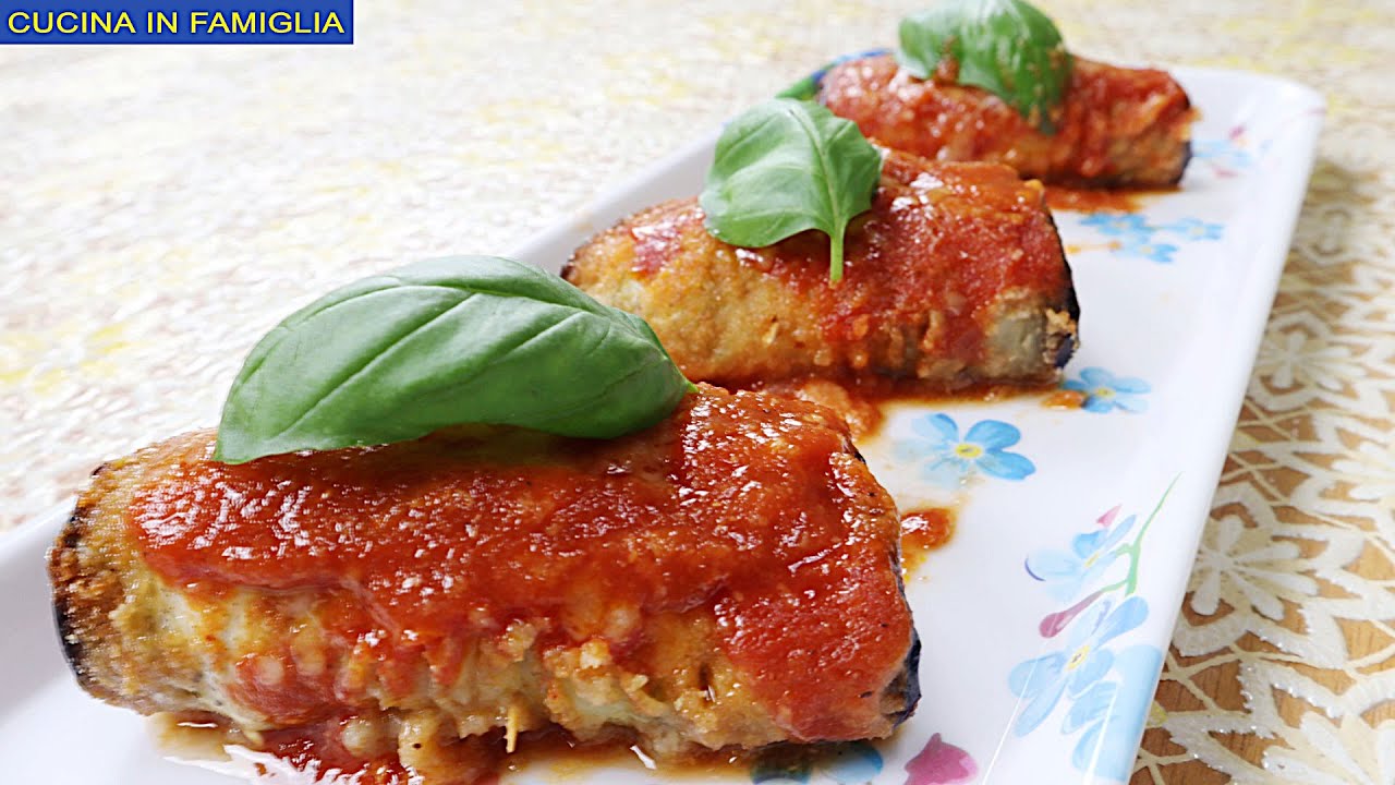 INVOLTINI DI MELANZANE RICETTA FACILE E VELOCE 🍆EGGPLANTS AND ROLL