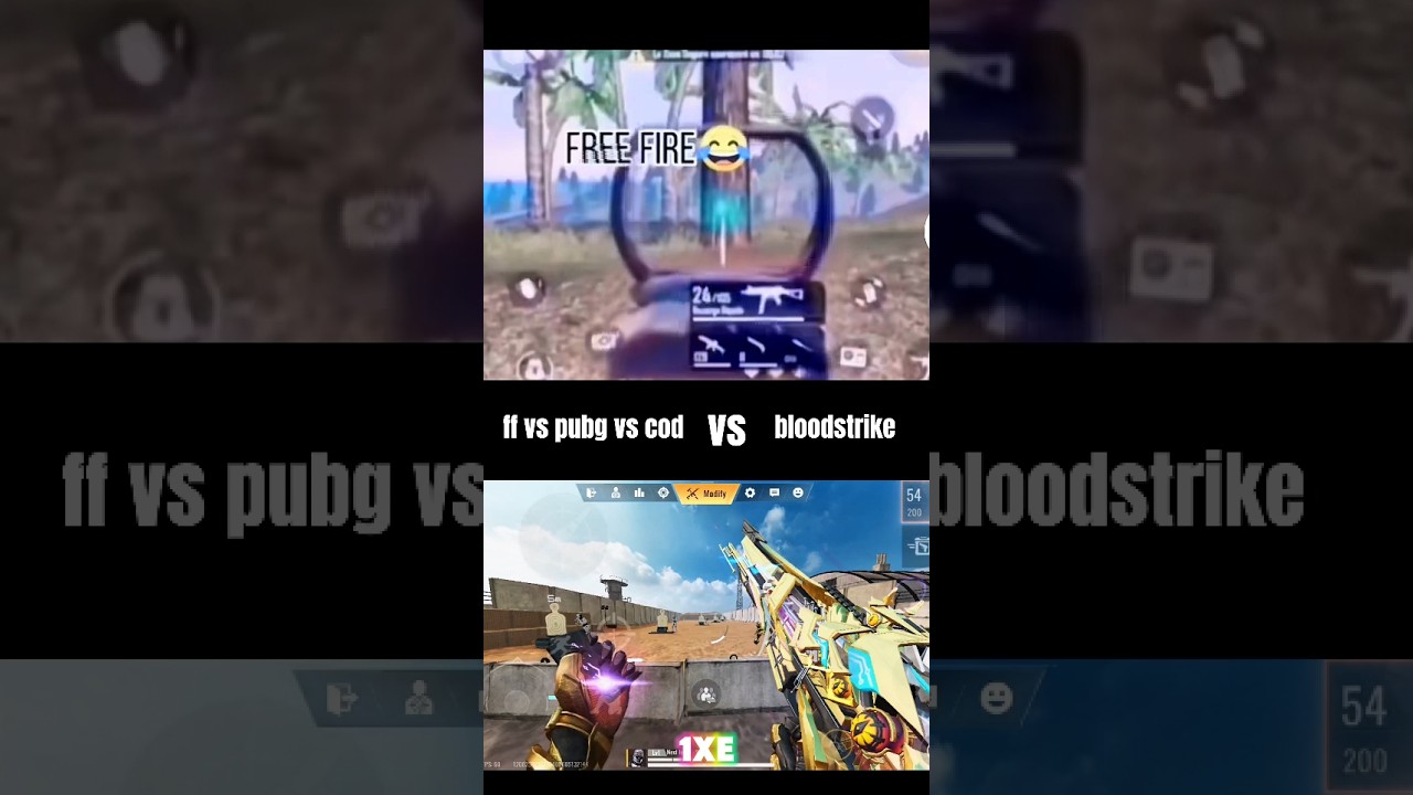 blood strike vs free fire and pubg and cod #bloodstrike #freefire #cod #pubg
