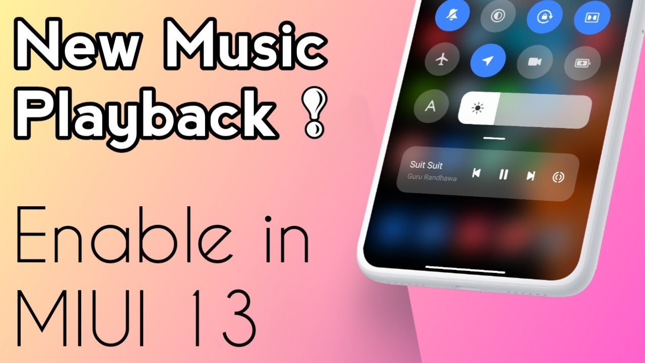 Enable Music Playback😍 in MIUI Control Centre ! 🔥
