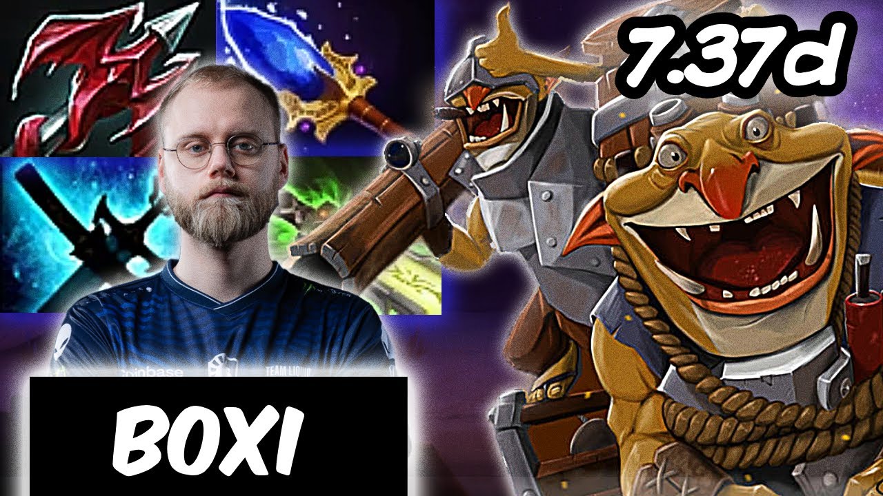 techies BOXI soft support 7.37d POS4 dota 2 full gameplay