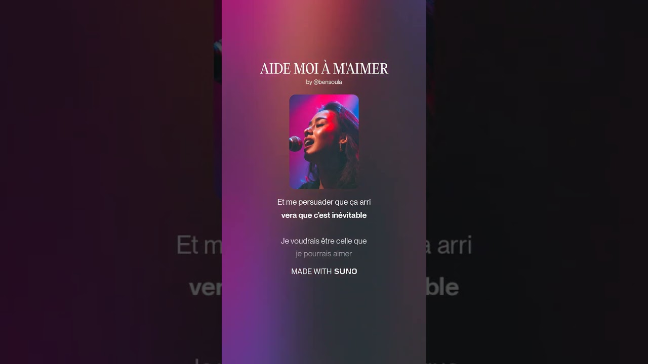 AIDE MOI À M'AIMER🎤#francechansons #chansonsfrançaises #viralmelodys