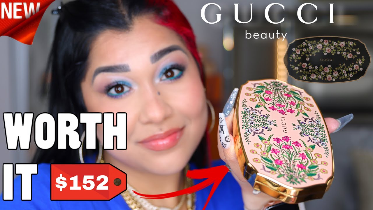 Gucci Gorgeous Flora Palette Review | SWATCHING NEW GUCCI PALETTE AND ORIGINAL 01 VS 02