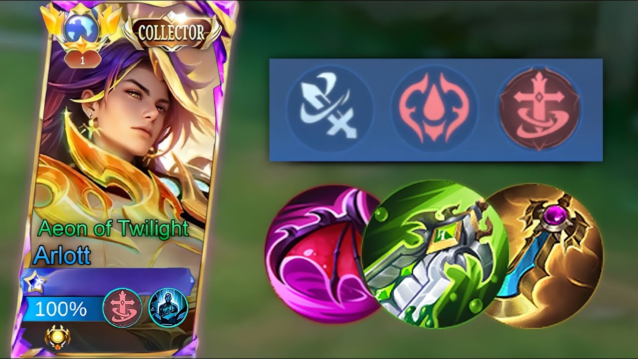 ARLOTT EMBLEM FIGHTER IS BETTER THAN EMBLEM ASSASSIN? | SUSTAIN BUILD ARLOTT - MLBB