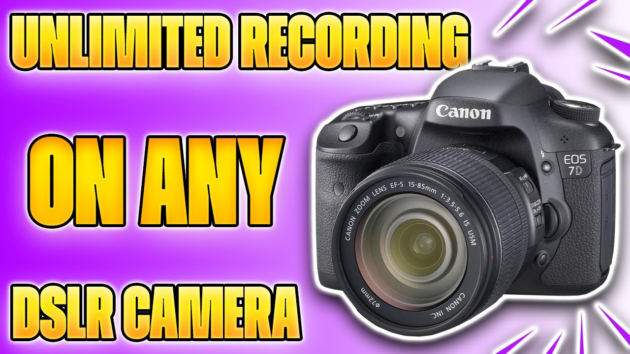 EASY! Record over 30 Minute Limit on ANY DSLR CAMERA! Unlimited Recording | DSLR for Game Streaming