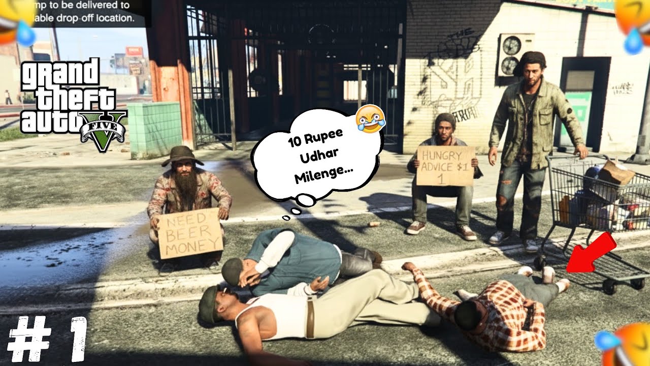 Grand Theft Auto 5 Walkthrough 😂 | Part - 1 | GTA V Funny Story Mode