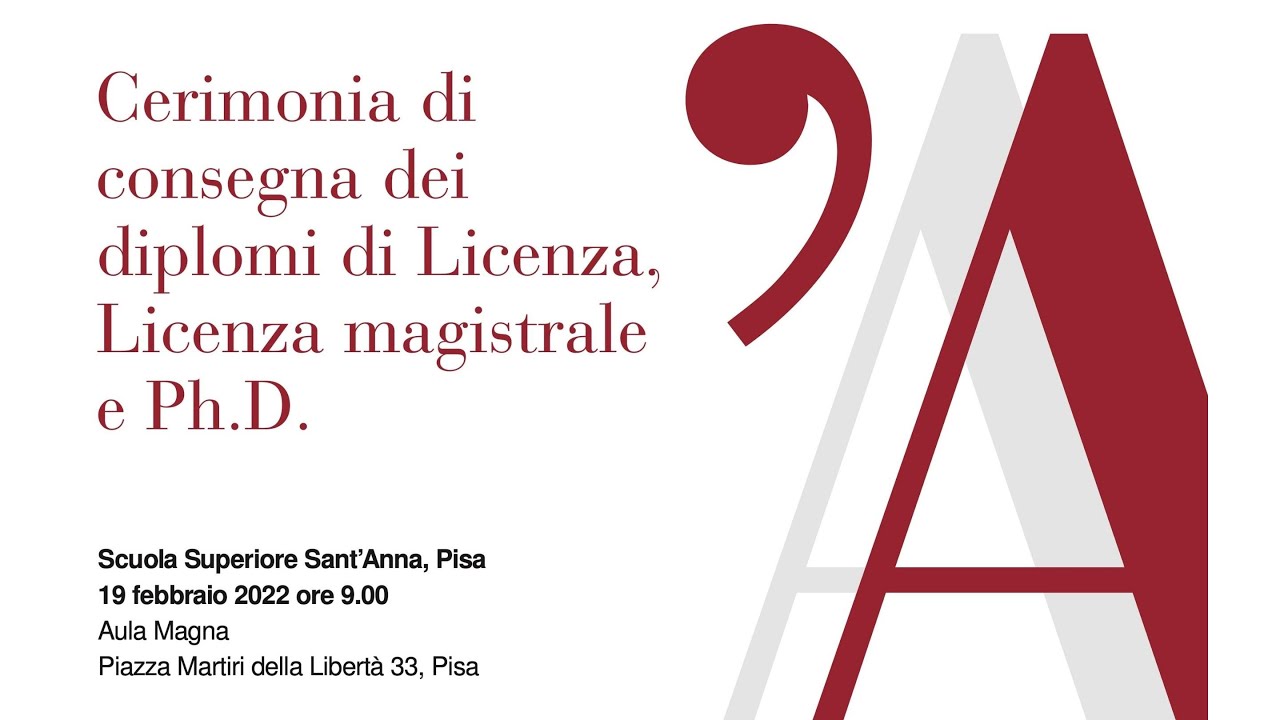 Cerimonia di consegna dei diplomi