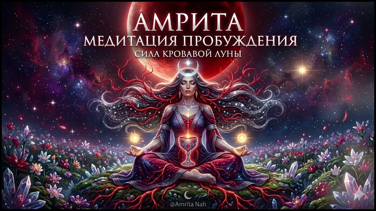 АМРИТА: Медитация Пробуждения в Коридоре Затмений 🌕 Эликсир Жизни и Сила Кровавой Луны