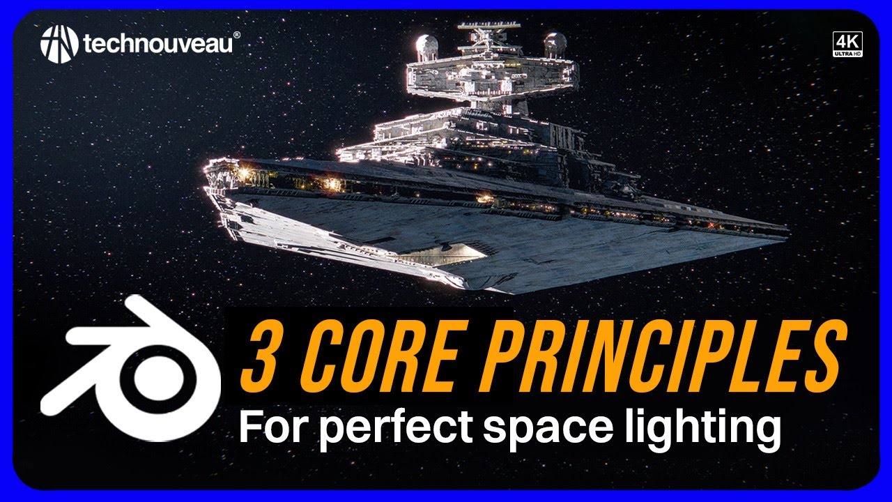 Space Lighting made simple - Blender Tutorial - T0029