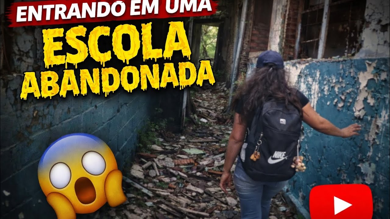 ENTRANDO EM UMA ESCOLA ABANDONADA ONDE NINGUÉM TEM CORAGEM