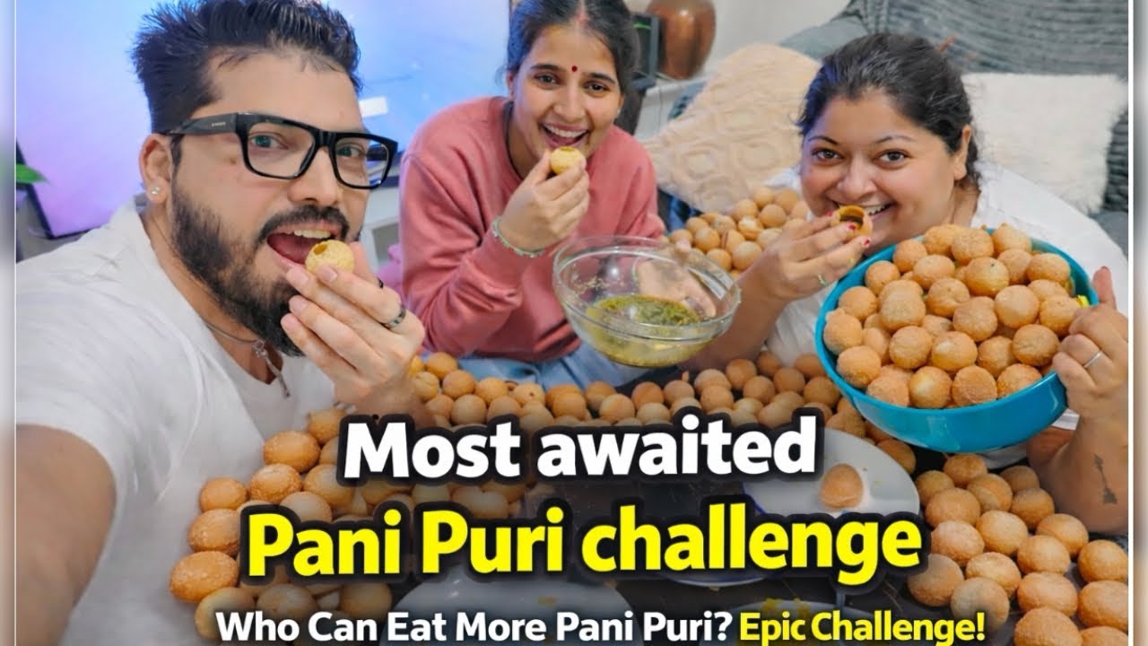 Pani Puri Challenge In UK ( Golgappa Challenge ) | पानी पूरी चैलेंज #goanvlogger #indianvlogger 