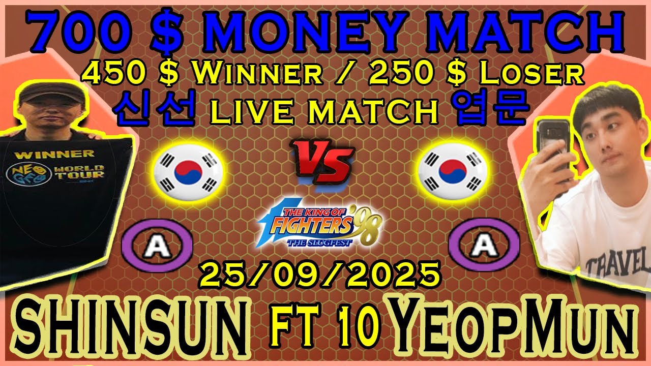 700 $ Money Match 😲 SHINSUN 신선 VS YeopMun 엽문 🏆 FT 10 ⭐ 450 $ Winner 💋 250 $ Loser 💋 25-09-2025 🏆