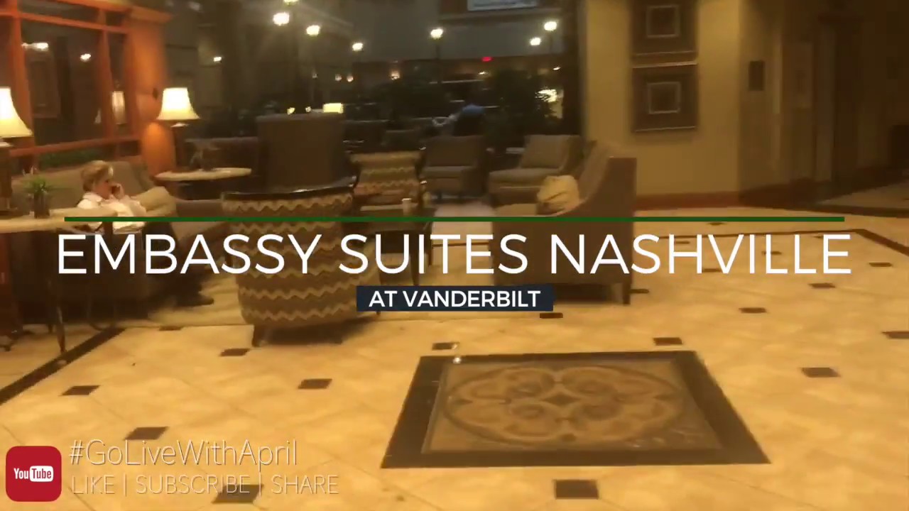 EMBASSY SUITES VANDERBILT | NASHVILLE TN | HOTEL & ROOM TOUR