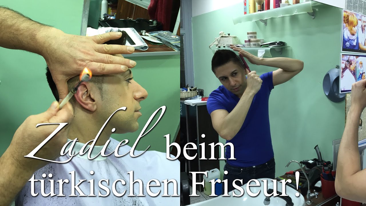 Türkischer Herrenfriseur BARBIER - Zadiel lässt sich die Haare schneiden! Frisurentipps für Männer.