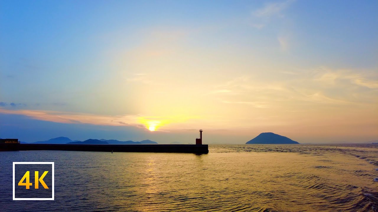 【瀬戸内アイランドホッピング】Vol. End - 佐柳島〜四国多度津港への船景色 ⛴ Sea View, to Tadotsu Port, Shikoku | 4K ASMR | 🇯🇵