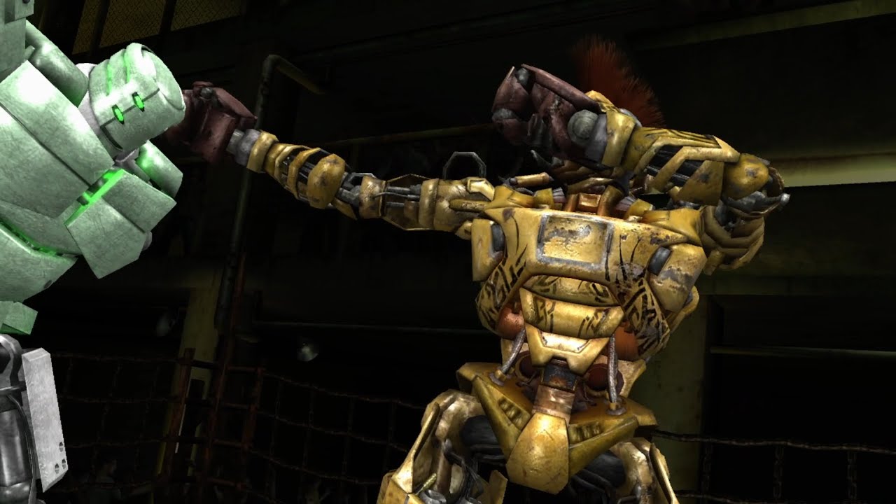 Midas faces three Robots (REAL STEEL)