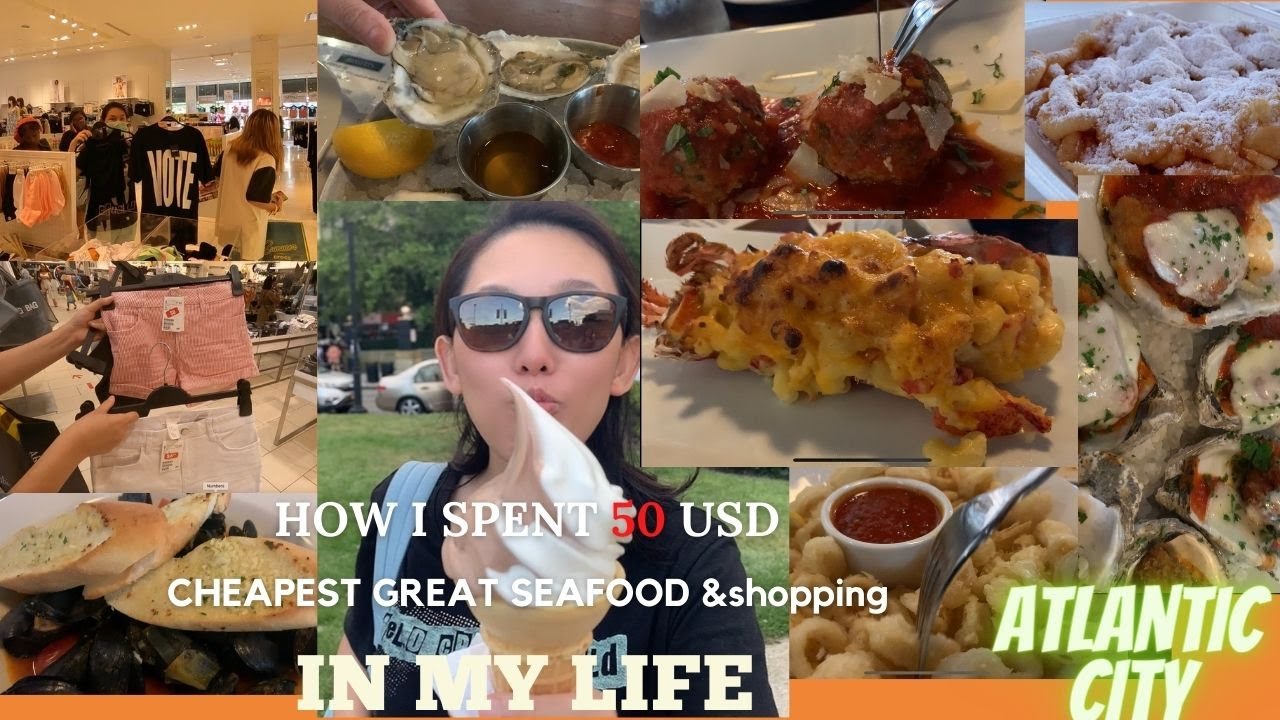Atlantic City what to do GREATEST food and CHEAPEST shopping in my life