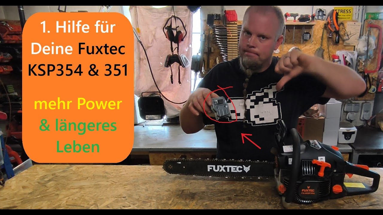 Fuxtec KSP354 KSP351 Teil 2: dieser Trick verlängert die Motor Lebensdauer & bringt mehr Leistung!