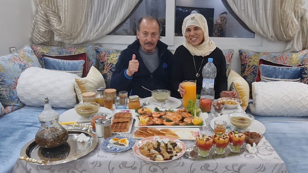  مائدة إفطاررمضان# بيصارة بالفول والجلبانة طريين#البسباس مع الزبيب#زعزع للسحور# بانكيك مرطب زبدةوعسل